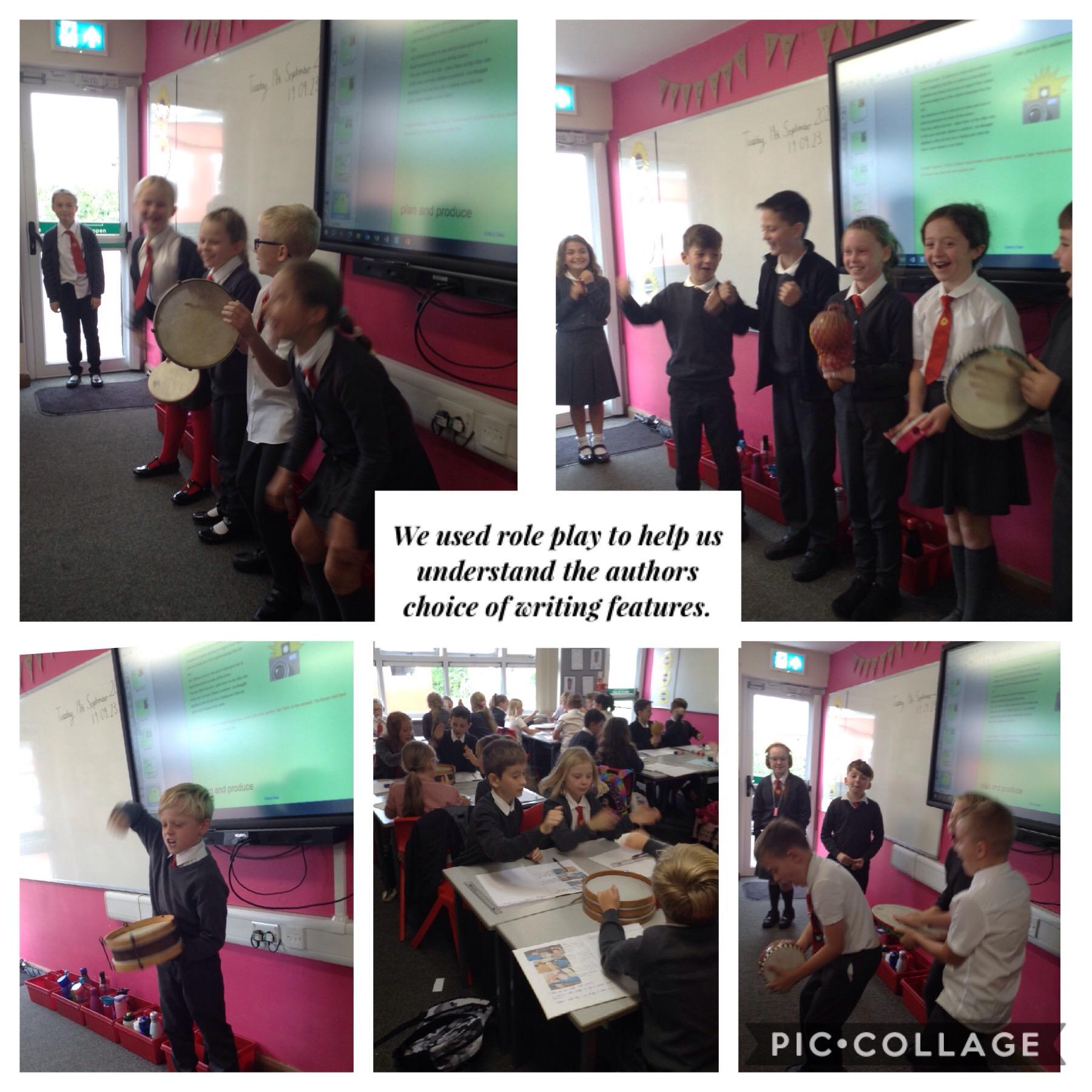 Yesterday in Year 5 we had a great literacy lesson! We used music, dance, facial expressio